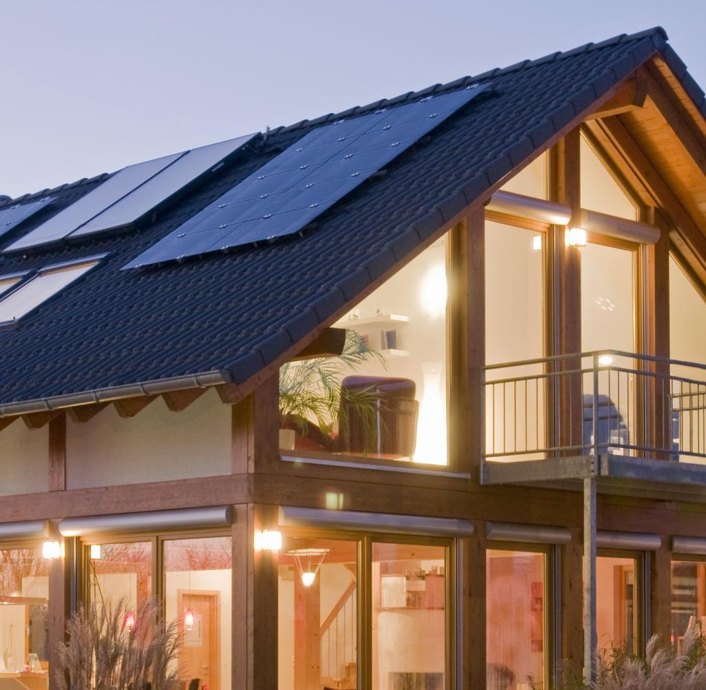 In winter, houses supplied with solar power often lack energy