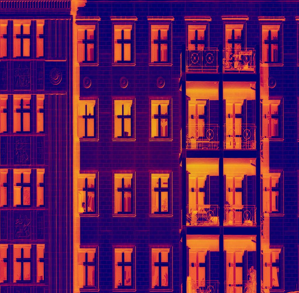 Modern facade infrared